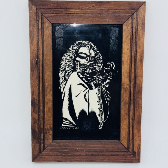 Vintage 80s Rock Band Glass Carnival Game Prize Jefferson Airplane Jethro Tull - Picture 8 of 8